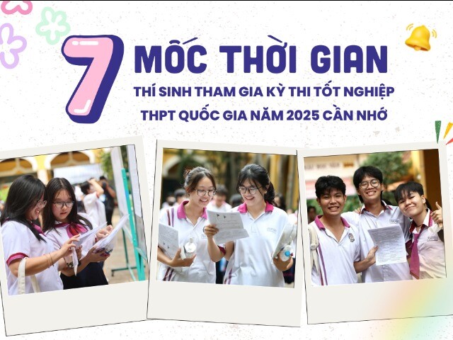 Kỳ thi tốt nghiệp THPT Quốc gia 2025: Thí sinh lưu ngay 7 mốc "thời gian vàng", đặc biệt những điều cuối cùng cực quan trọng